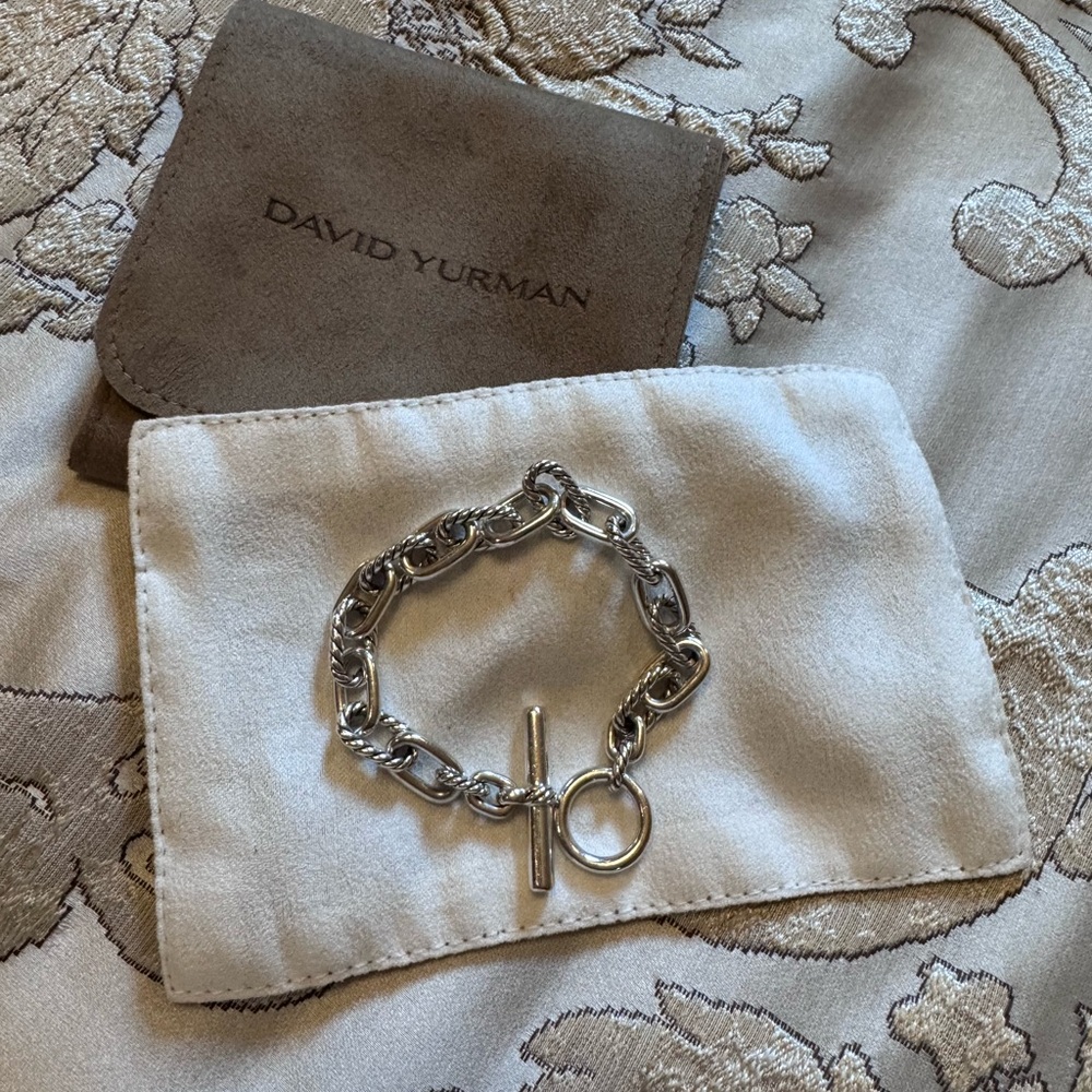David Yurman Silver Toggle Link Bracelet